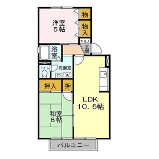 ドリームシティ【1階】の間取り