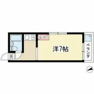 サンモアやごと【101号室】の間取り