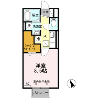 アルディーラ伊倉 B棟【1階】の間取り