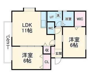SOURCE Ⅰ【102号室】の間取り