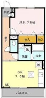Blanc VillageA【1階】の間取り