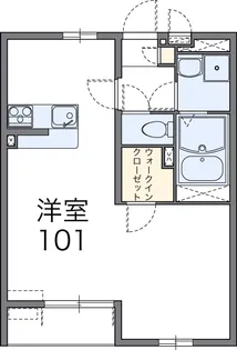 レオネクストホワイトクローバー【101号室】の間取り