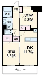 石田シティ新都心【1階】の間取り