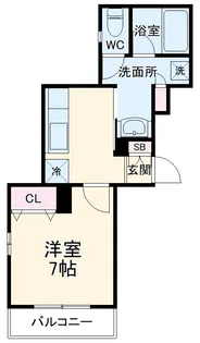 クレスティーク北戸田【3階】の間取り