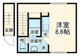 MQuarto指扇【2階】の間取り