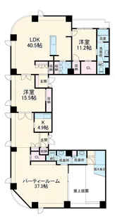 千種タワーヒルズ【23階】の間取り