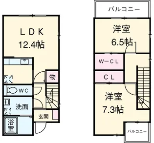 エスクイール【3号室】の間取り