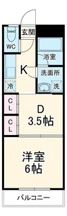 プチロワイヤル壱番館【2階】の間取り
