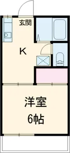 カトレアハイツ【1階】の間取り