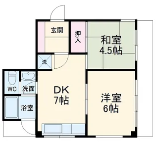 ホワイトマンション【4階】の間取り