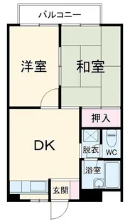 ハイツハギ【201号室】の間取り