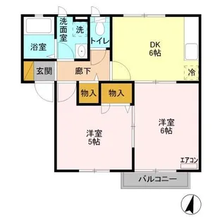 エミナン2【2階】の間取り