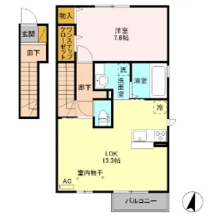 ウィル コスモ【2階】の間取り