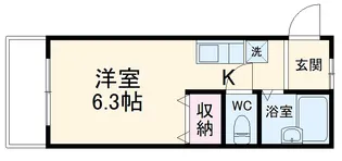 アムール湘南【201号室】の間取り
