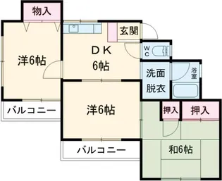 アベリア佐渡【102号室】の間取り