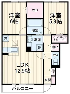 ハウスオブシャイン【1階】の間取り