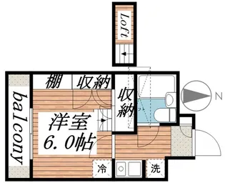 ジュネパレス座間12B【102号室】の間取り
