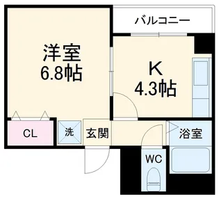 ホワイトクレステ【5階】の間取り
