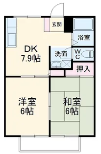 サンライフ日吉【102号室】の間取り