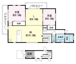 コローナ大岡公園A【2号室】の間取り