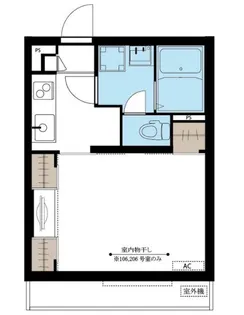 リブリ・カクタス【206号室】の間取り