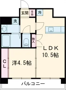 クレール三軒茶屋【302号室】の間取り