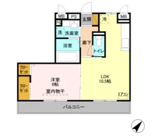 Dー.M’S(ディー・エムズ)【3階】の間取り