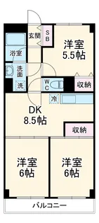 東浦和春栄ビル【3階】の間取り