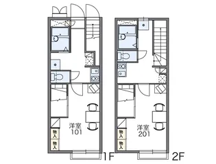 レオパレスTadashi【207号室】の間取り