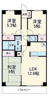 ヒロチサト【2階】の間取り