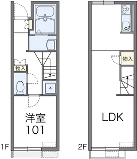 レオネクスト雪月花Ⅱ【109号室】の間取り