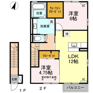 ドルチェヴィータ Ⅰ棟【2階】の間取り