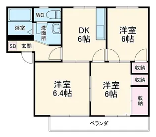ドミール・エージェント【1階】の間取り