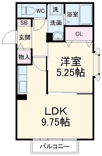 ラ・ボーテ【2階】の間取り