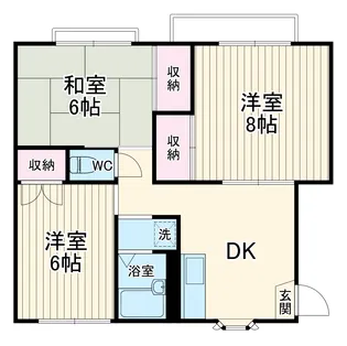 ラ・セゾン【102号室】の間取り