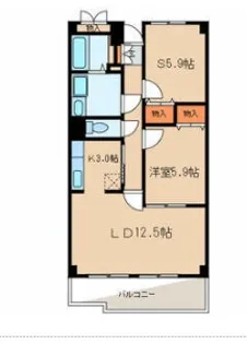 グランシャリオ【5階】の間取り