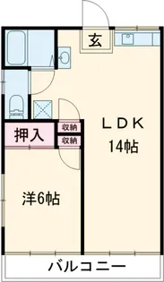 コーポあさひ台【201号室】の間取り