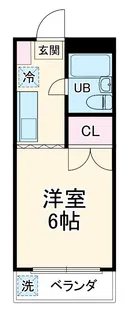 ジュネス荒井【105号室】の間取り