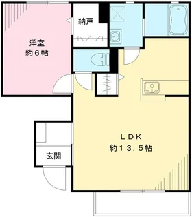 メゾンルネサンスB【1階】の間取り
