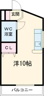 渡清パークハイツ【3階】の間取り