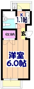 コーポ和【205号室】の間取り