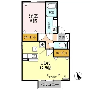 パレット E【1階】の間取り