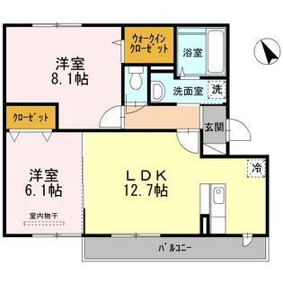 シャロームK【3階】の間取り