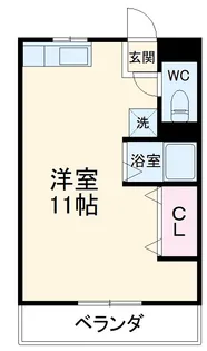 オネスティ大久保弐番館【1階】の間取り
