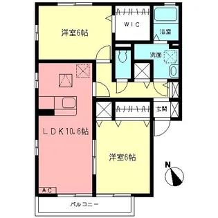 コート・フローラA【101号室】の間取り