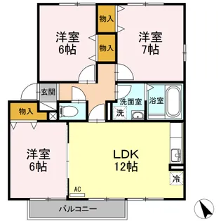 大和の里 C【2階】の間取り