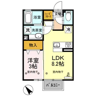 ヴィアーレ Ⅰ【2階】の間取り