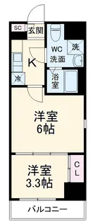 アクシーズタワー浦和岸町Ⅲ【10階】の間取り