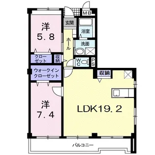 ブリーゼ【2階】の間取り
