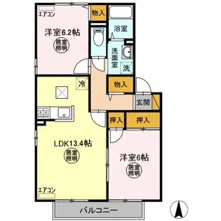 マノワール D【1階】の間取り